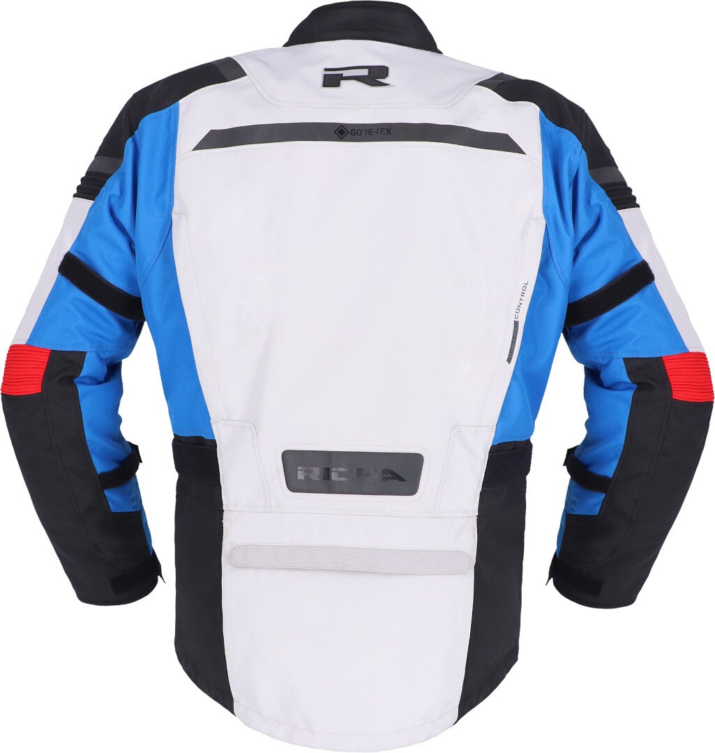 Richa Brutus Gore-Tex waterproof Motorcycle Textile Jacket light grey/blue L Figure 3