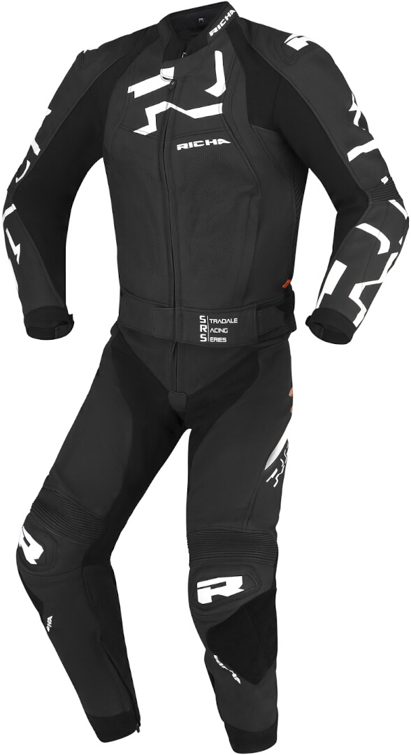 Richa Stradale perforated Motorcycle Leather Jacket black/white 60 Figure 3