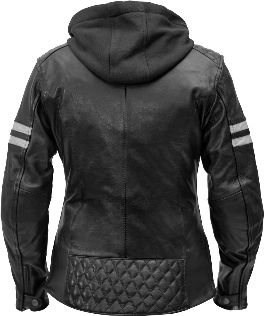 Rusty Stitches Joyce Hooded Dames Motorcycle Leather Jacket 46 Figuur 7