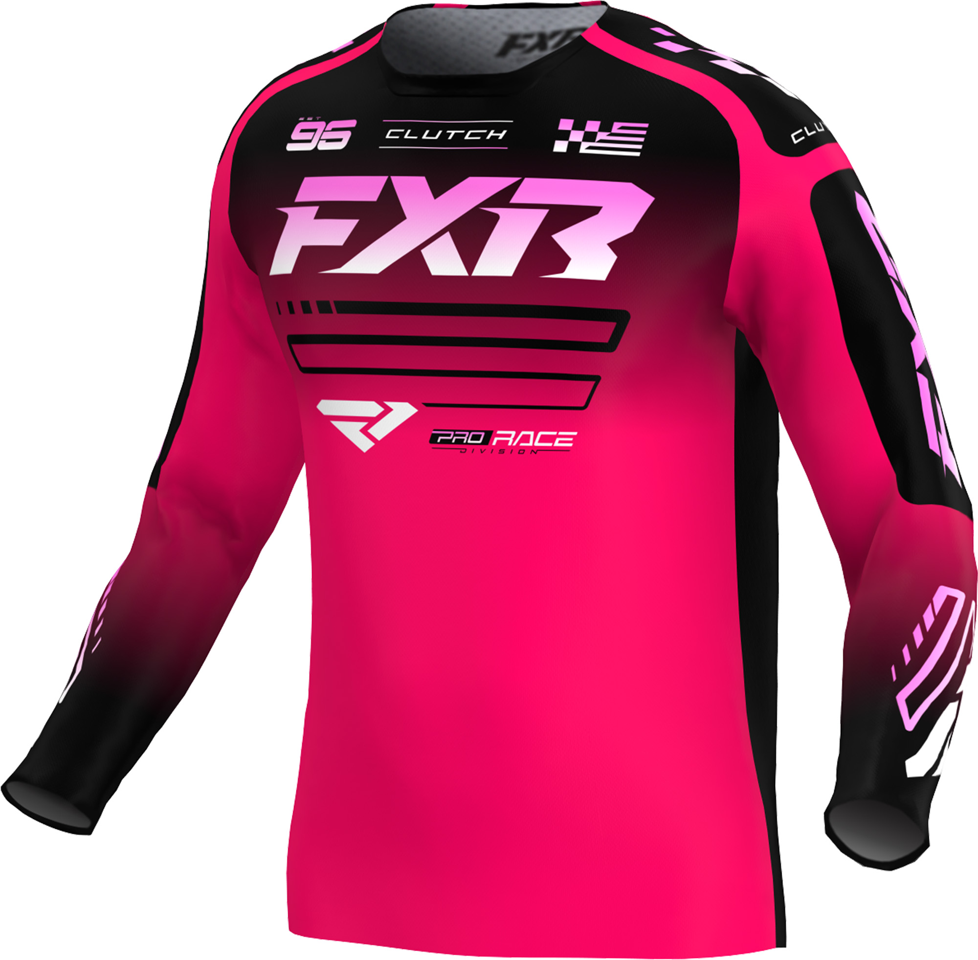 FXR Clutch Motokrosový dres růžová/černá S Obrázek 1