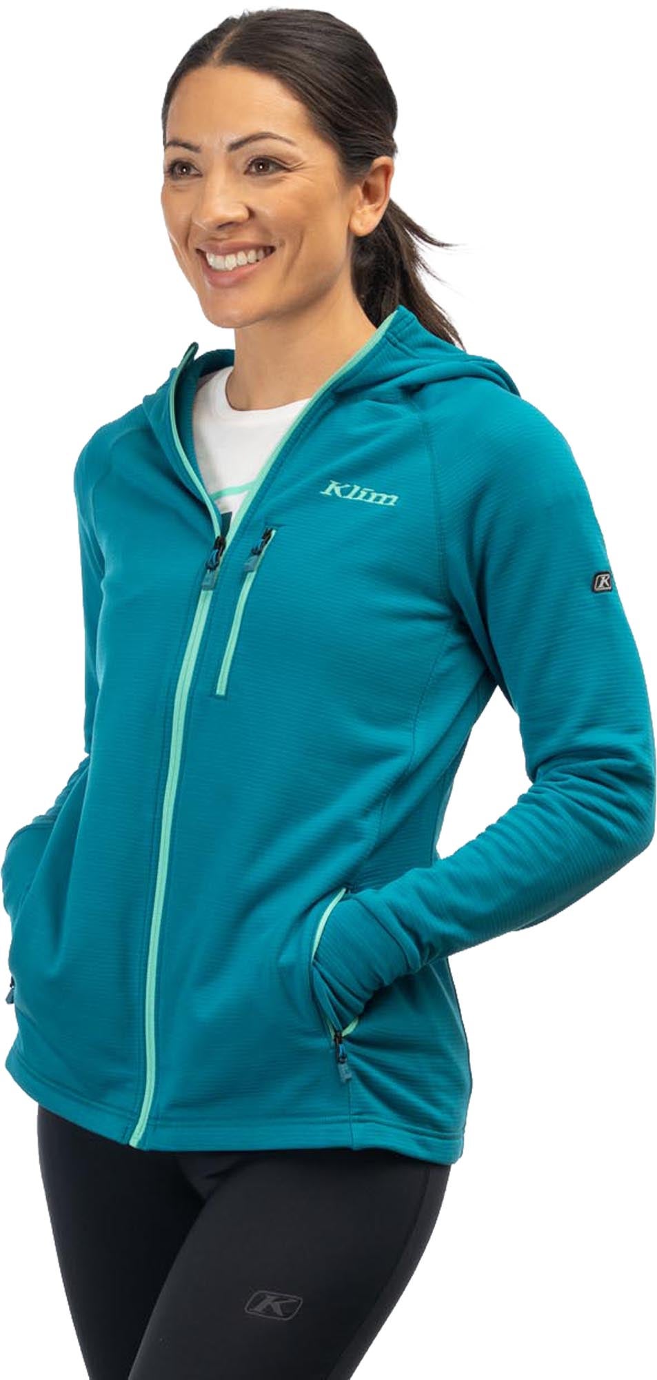 Klim Halo Dames Zip Hoodie turquoise S Figuur 1
