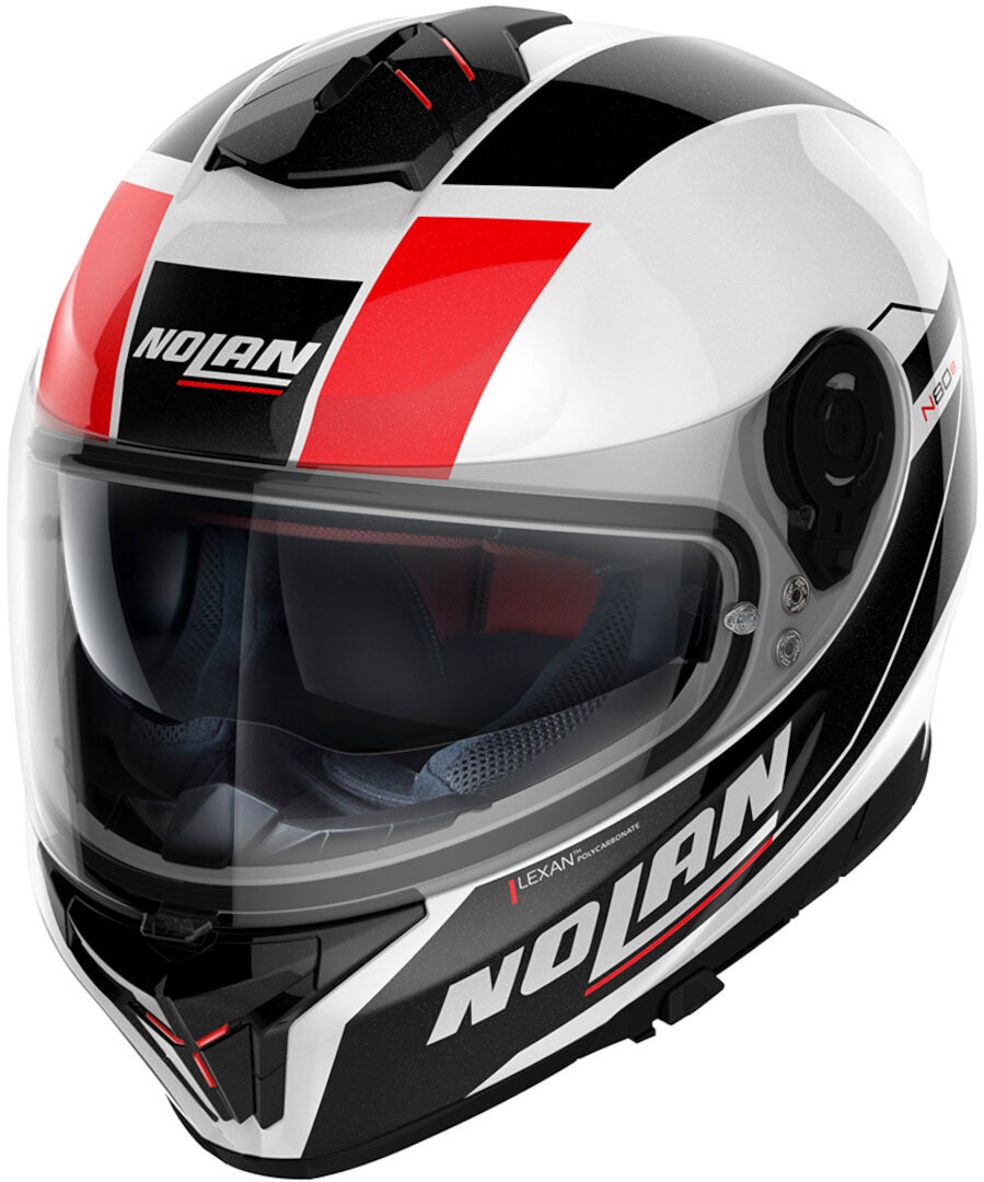 Nolan N80-8 Mandrake N-Com Helmet white/black/red S (56) Figure 1