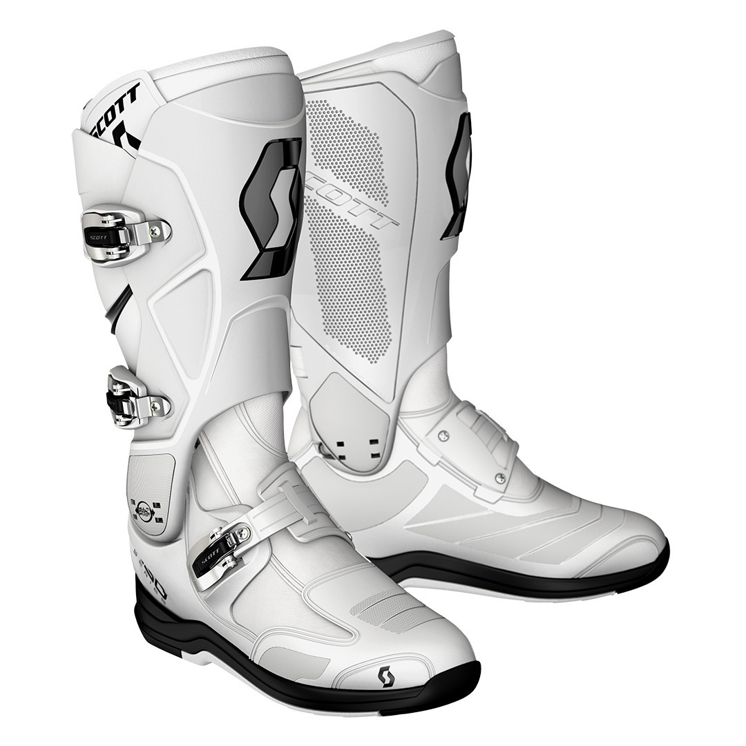 Scott 550 Botas de Motocross branco/branco 40 Figura 2