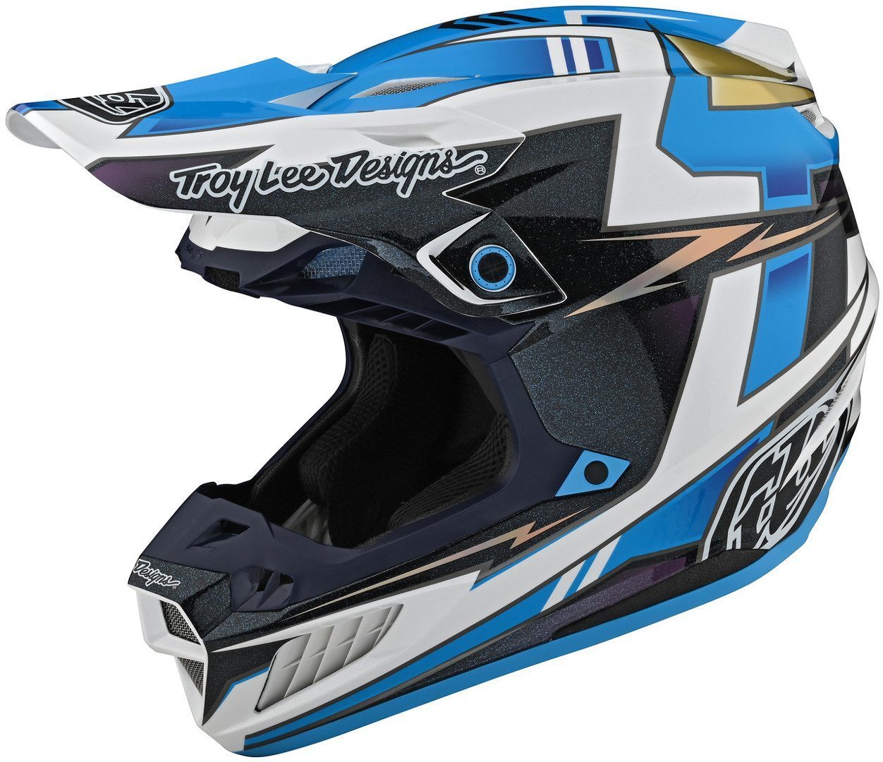 Troy Lee Designs SE5 Graph Motocross Helmet blue M (57/58) Figure 1