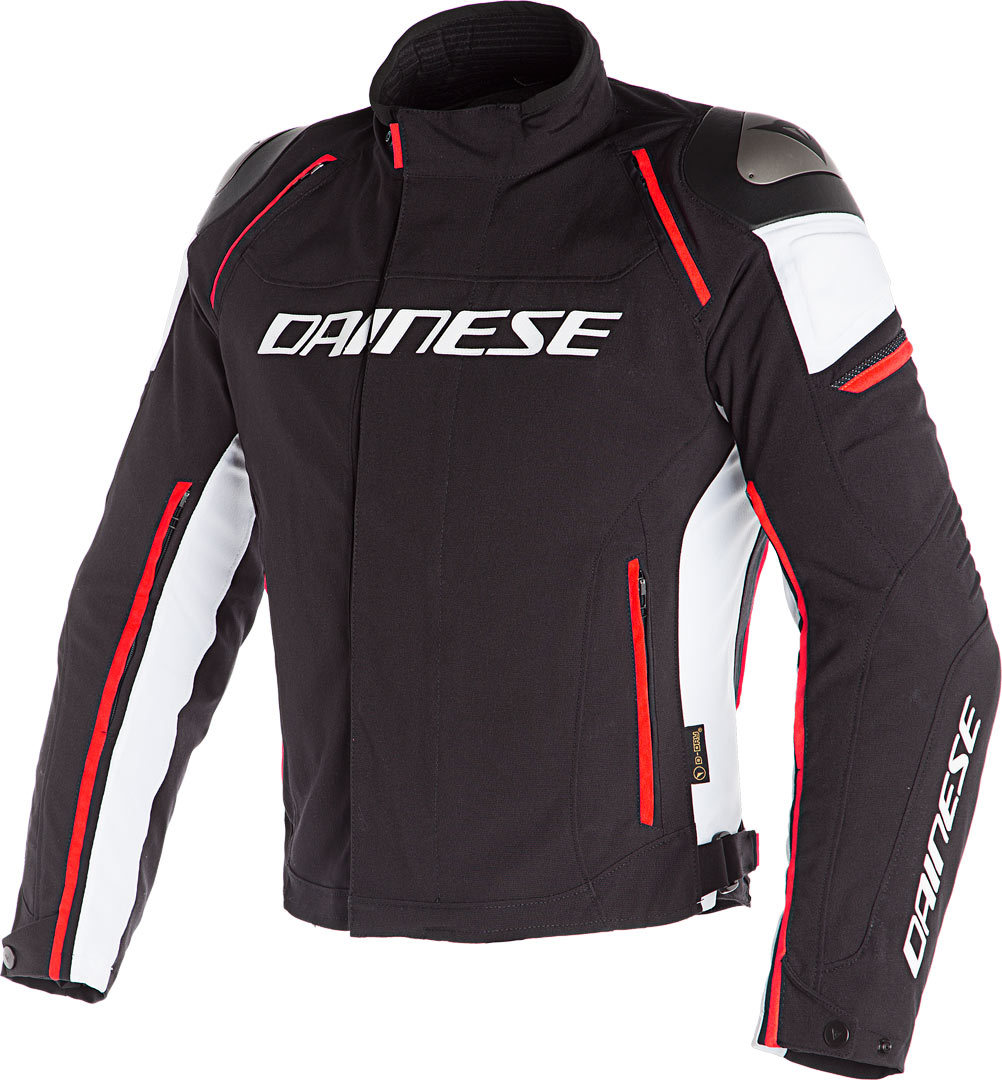 Dainese Racing 3 D-Dry 2.0 Motorcycle Textile Jacket black/white/red 60 Figure 1
