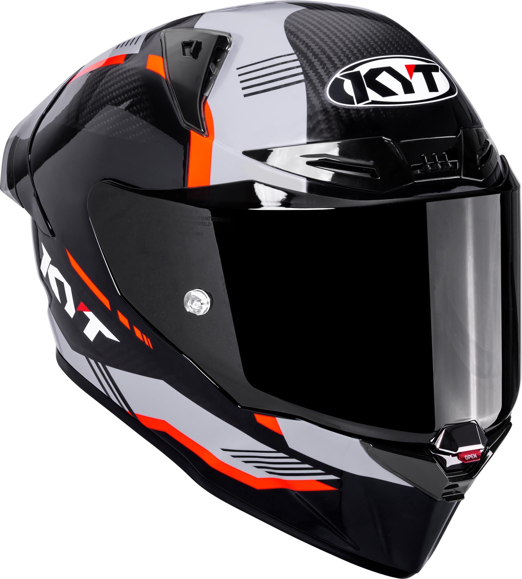KYT R1R Carbon Zone Hełm Carbon/Orange M (57/58) Rysunek 7