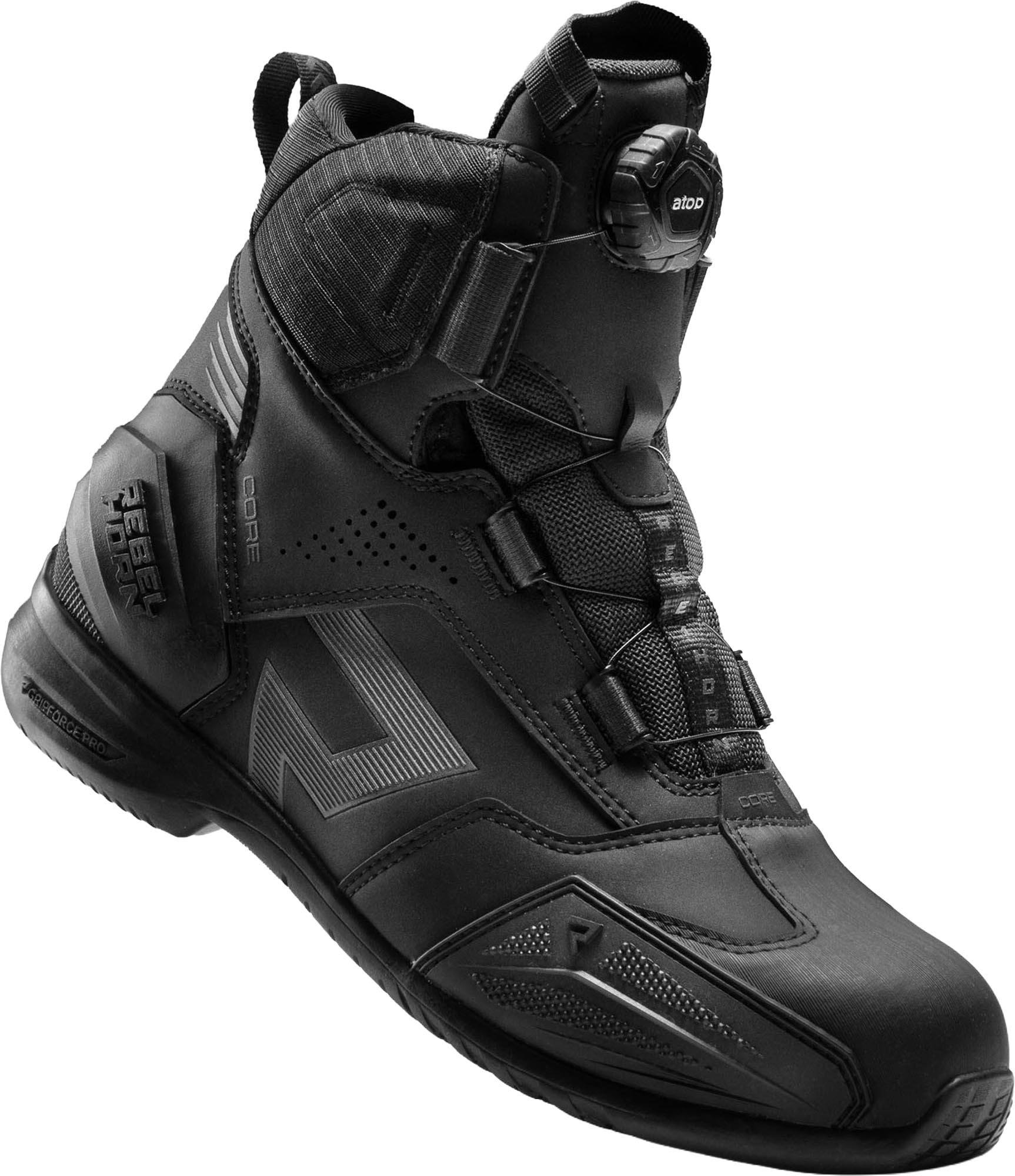 Side view of Rebelhorn Core waterproof Motorcycle Shoes