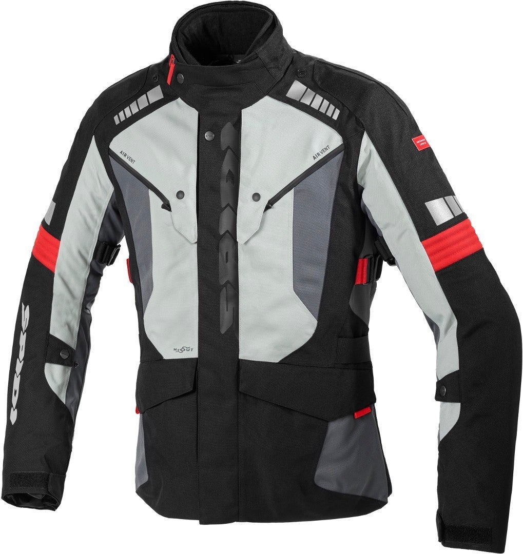 Spidi H2Out Outlander Motorrad Textiljacke schwarz/grau/rot 4XL Abbildung 6