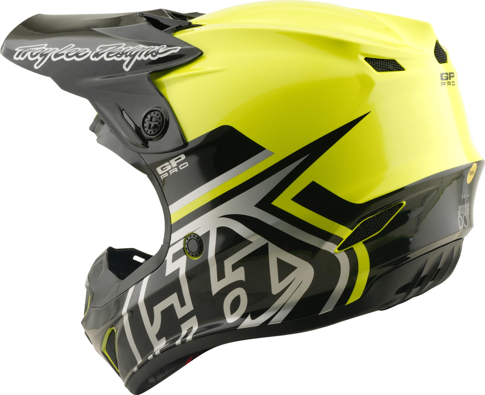 Troy Lee Designs GP Pro MIPS Mono Neon Cască de motocross pentru tineret Y/M (50/51) Figura 5