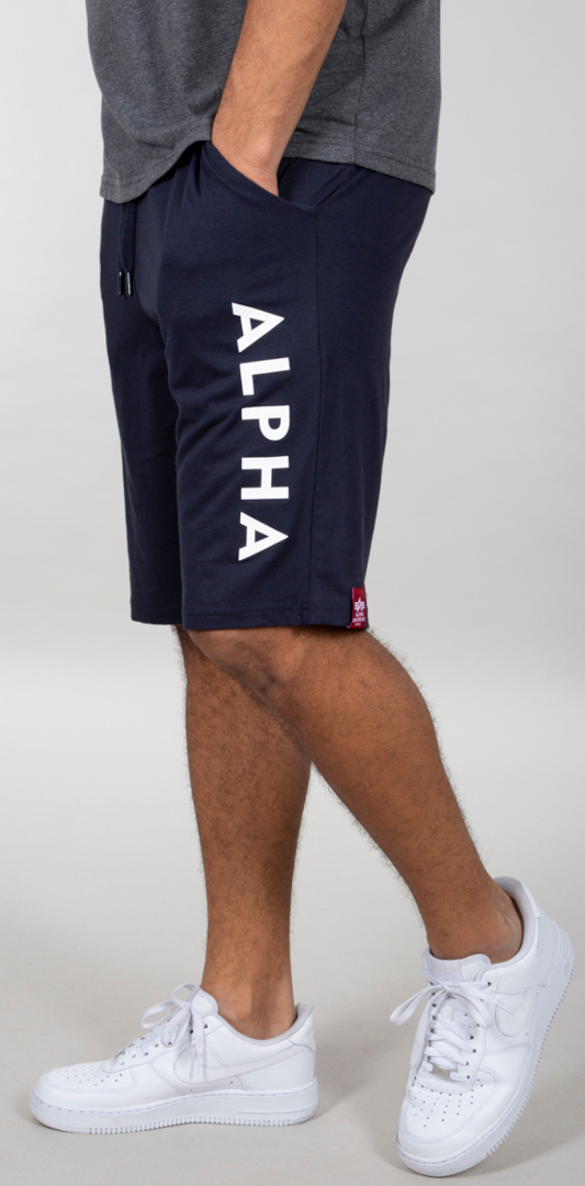 Alpha Industries Jersey Shorts Mørkeblå M Figur 2