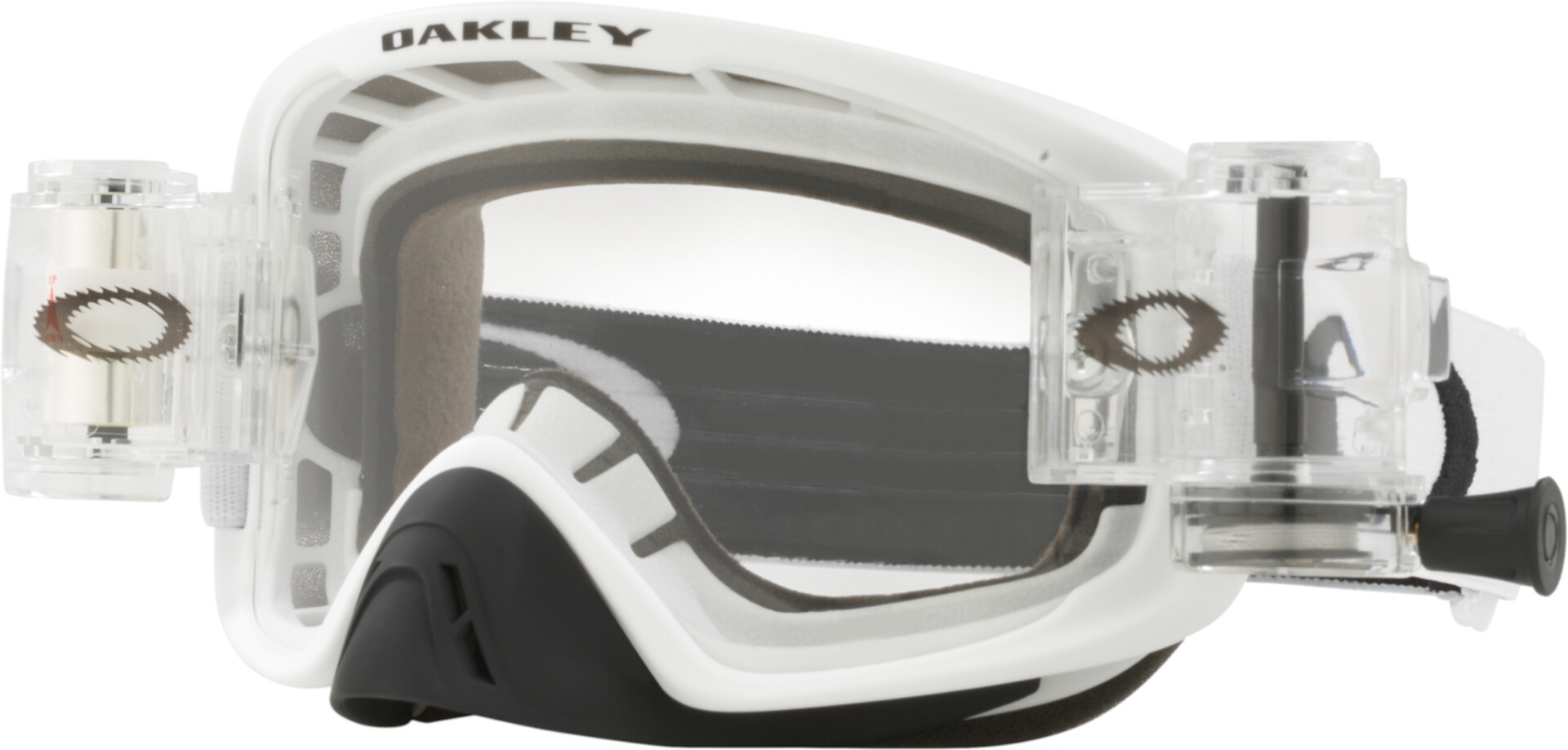 Oakley O-Frame 2.0 Pro Race Ready Matte Roll Off Ochelari de motocross alb Figura 1