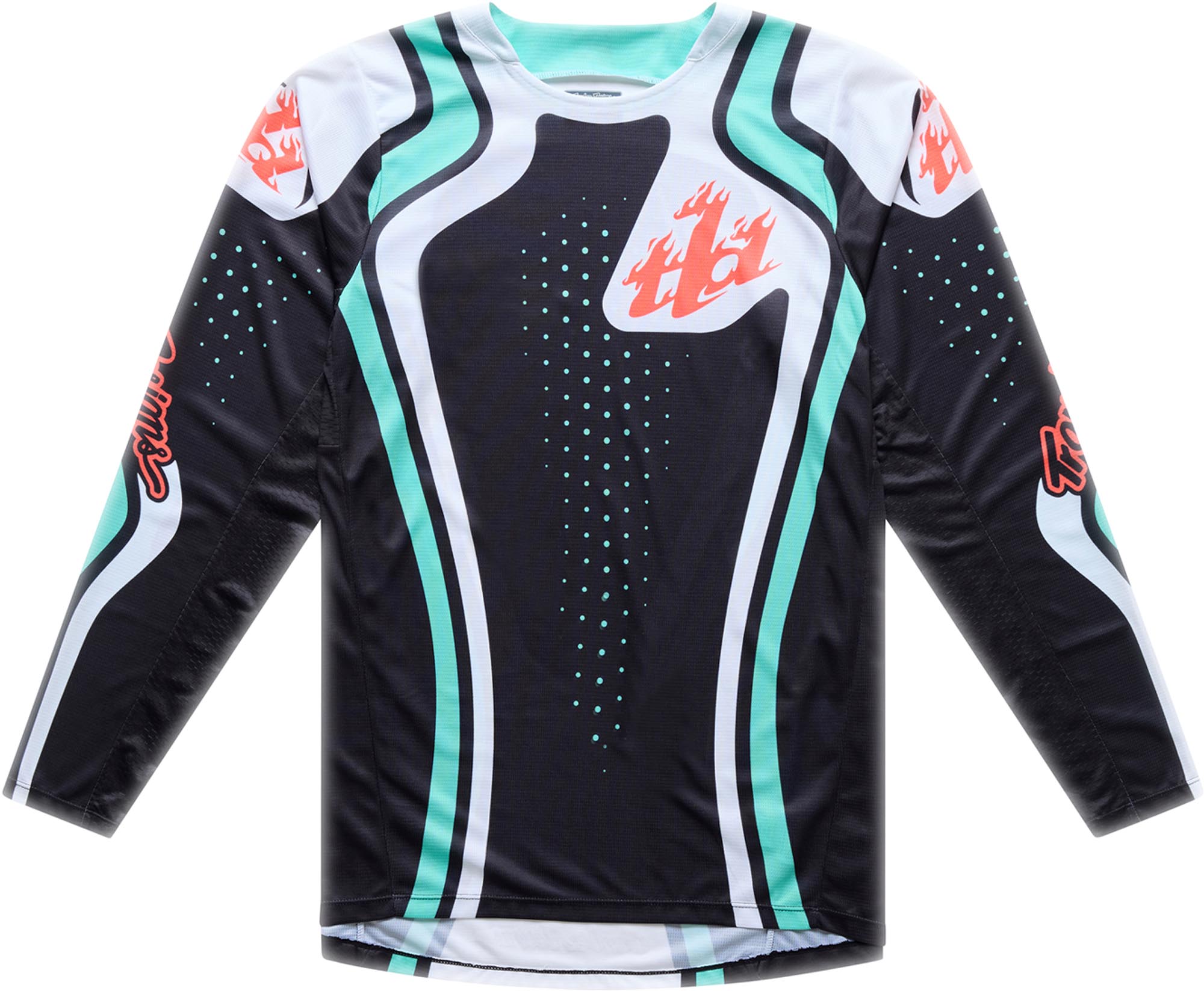 Troy Lee Designs GP Pro Roller Motocrosstrøje Sort/turkis M Figur 1