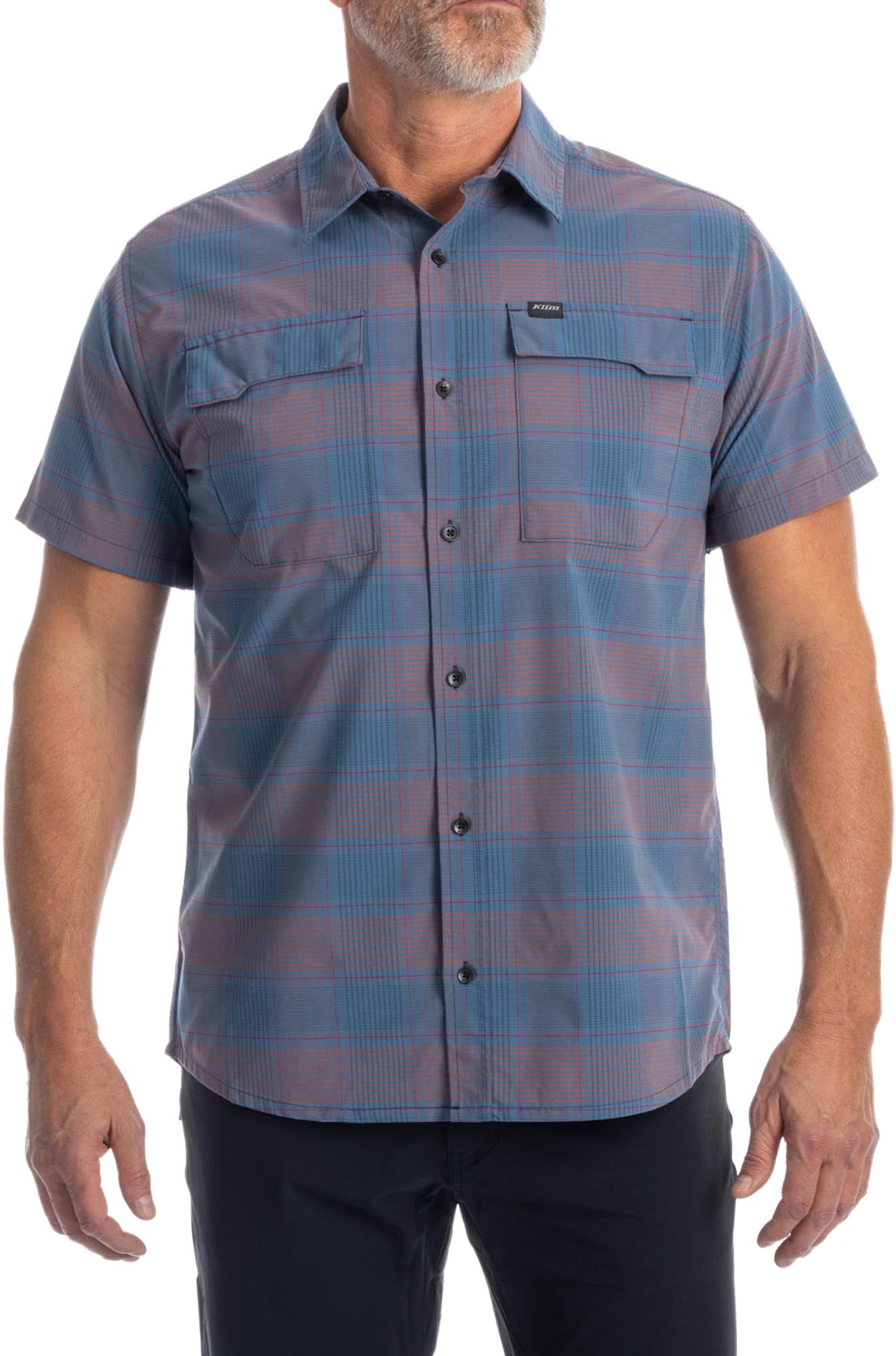 Klim Taggart Stretch 衬衫 蓝/红 2XL 图1