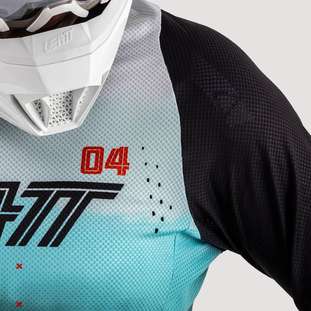 Leatt Moto 4.5 Lite Dámský motokrosový dres černá/modrá/bílá XXL Obrázek 5