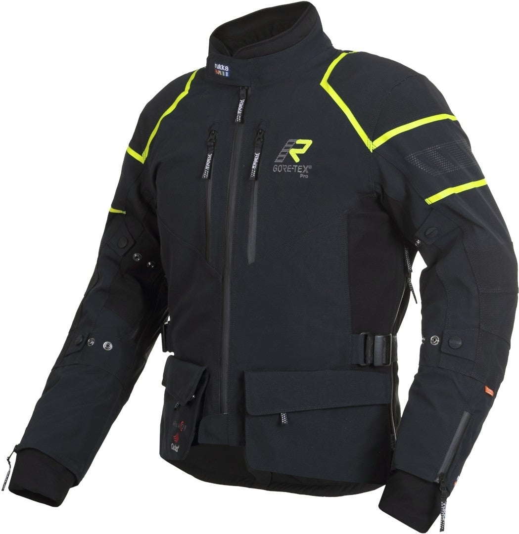 Rukka Exegal Gore-Tex Veste textile de moto noir/jaune 56 Figure 1