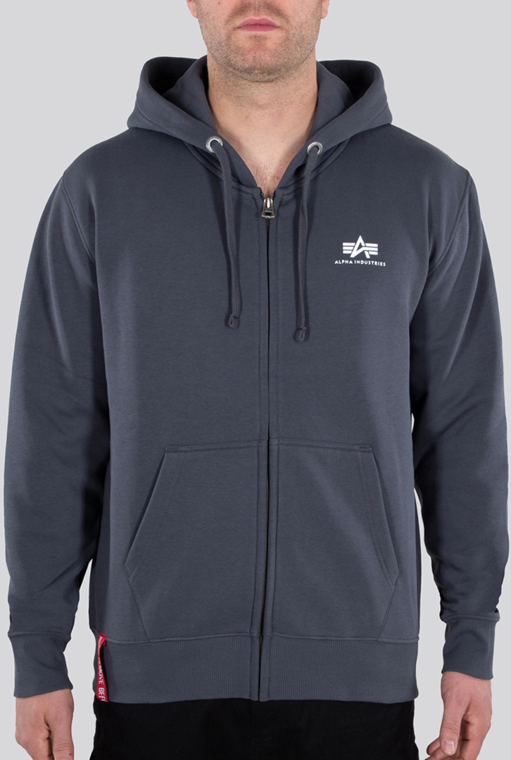 Alpha Industries Basic Zip Hoodie grey L Figure 1