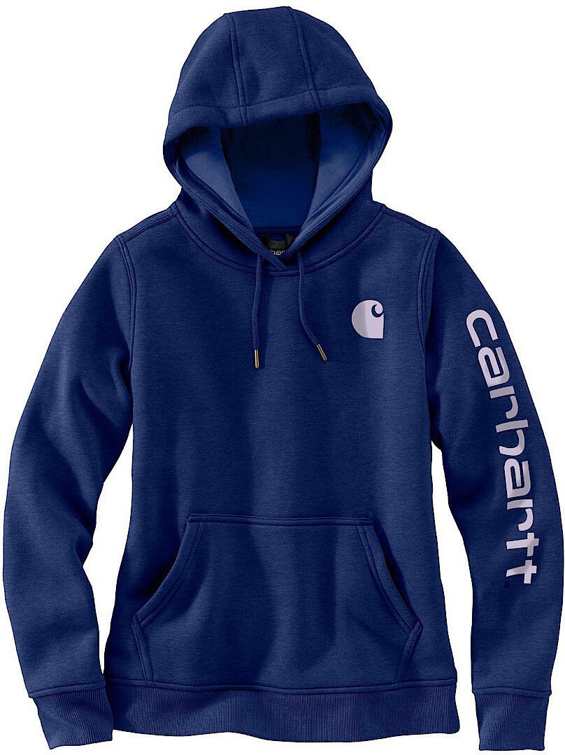 Carhartt Clarksburg Logo レディースパーカー 青/紫 XL 図1
