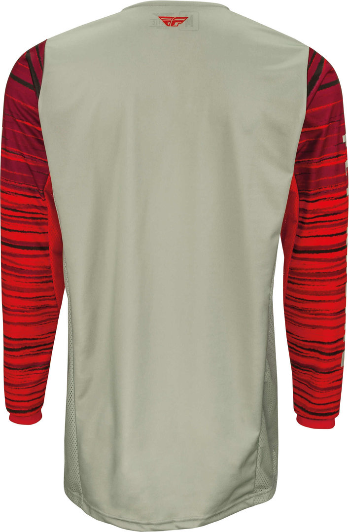 Fly Racing Kinetic Wave Tricou de motocross Gri/Roșu M Figura 2