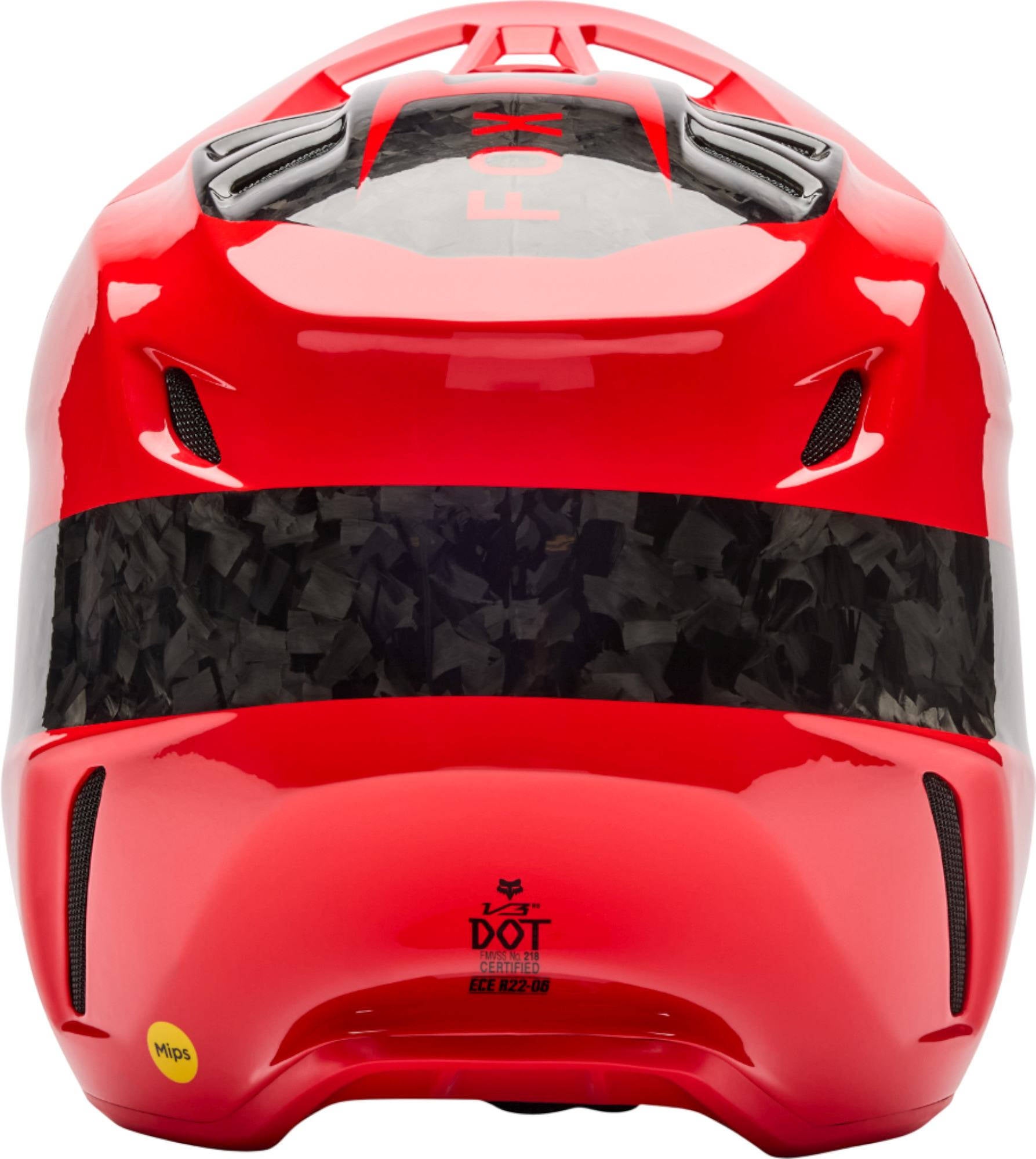 Side view of FOX V3 RS Fracture Carbon Motocross Helmet
