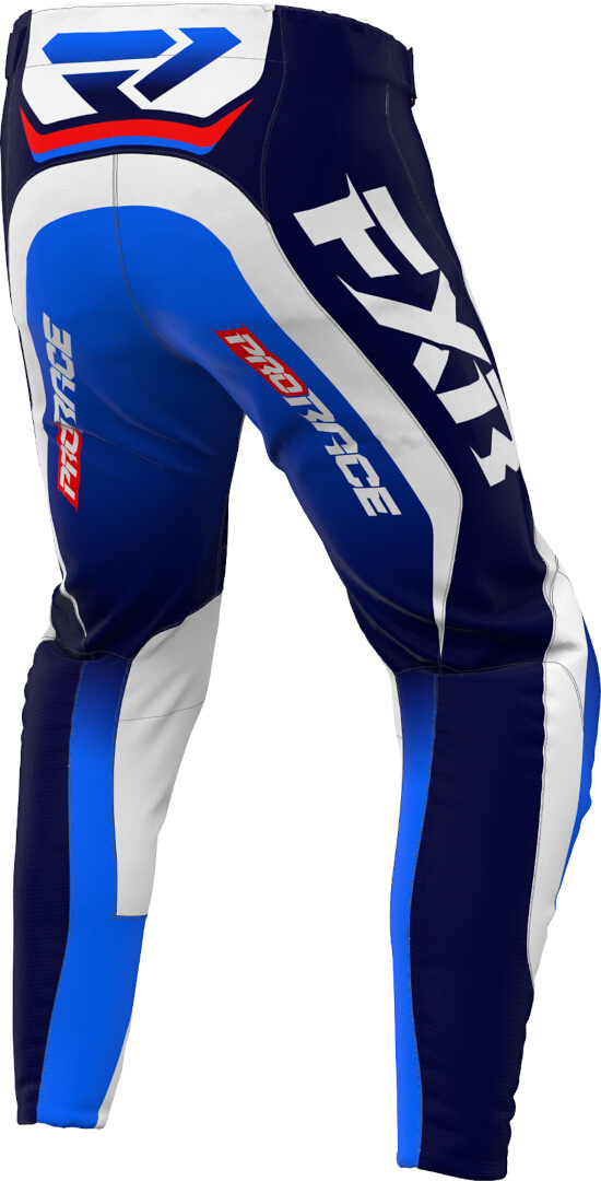 FXR Revo 2025 Motocross Byxor blå/vit/röd 28 Figur 2