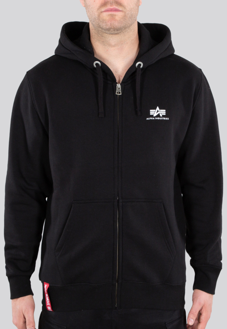 Alpha Industries Basic Zip Hoodie black M Figure 1