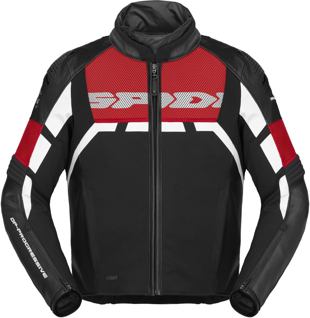 Spidi Rapid H2Out waterproof Motorcycle Leather Jacket red L Figure 1