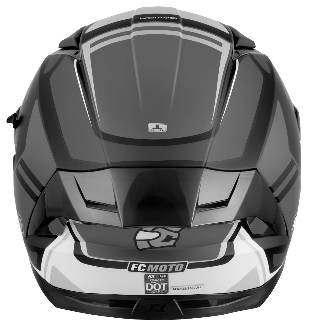 FC-Moto FF130SV Cavion Přilba černá matná/šedá/bílá XL Obrázek 5