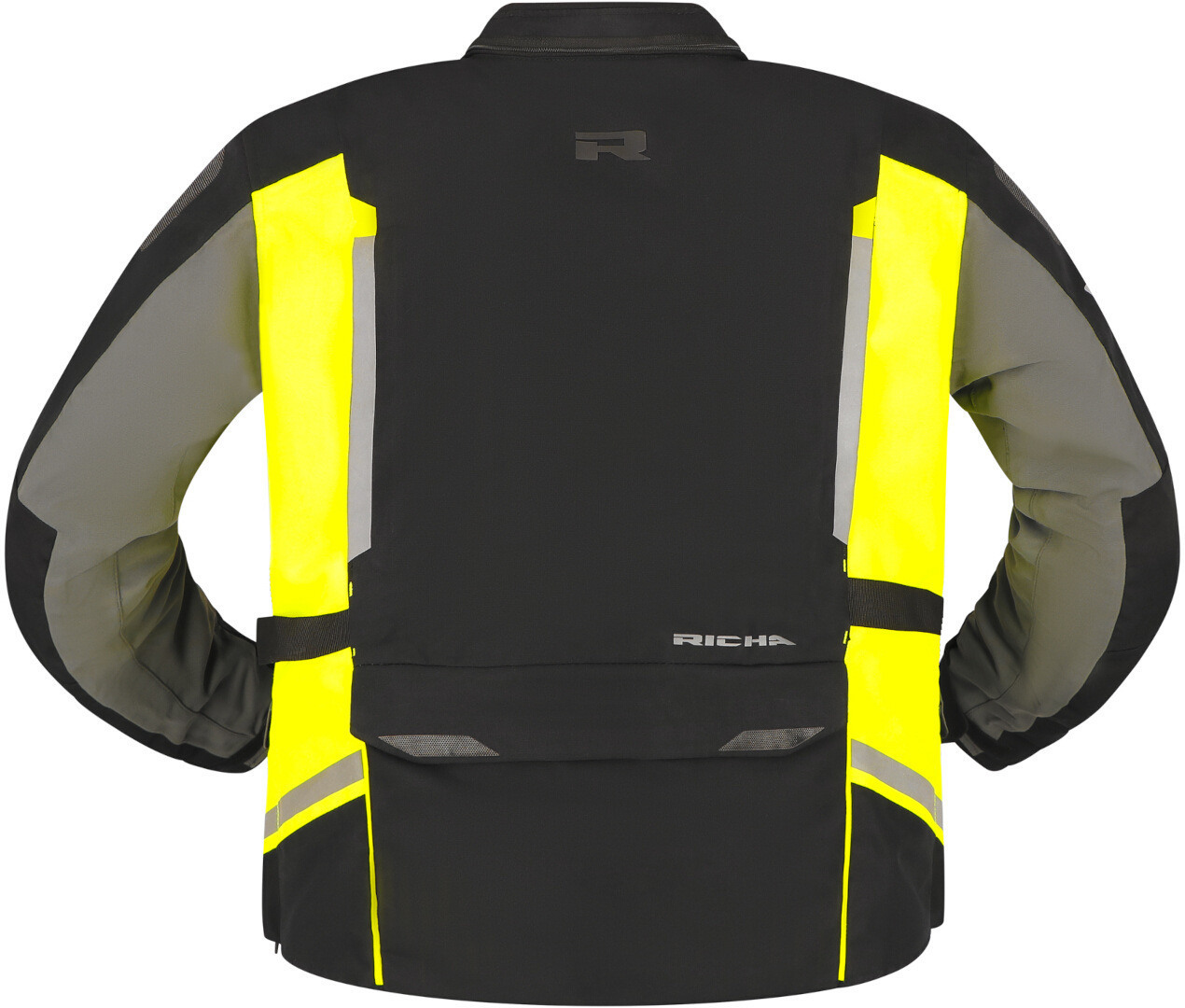 Richa Infinity 3 Pro waterproof Motorcycle Textile Jacket black/grey/fluo-yellow XXL Figure 3