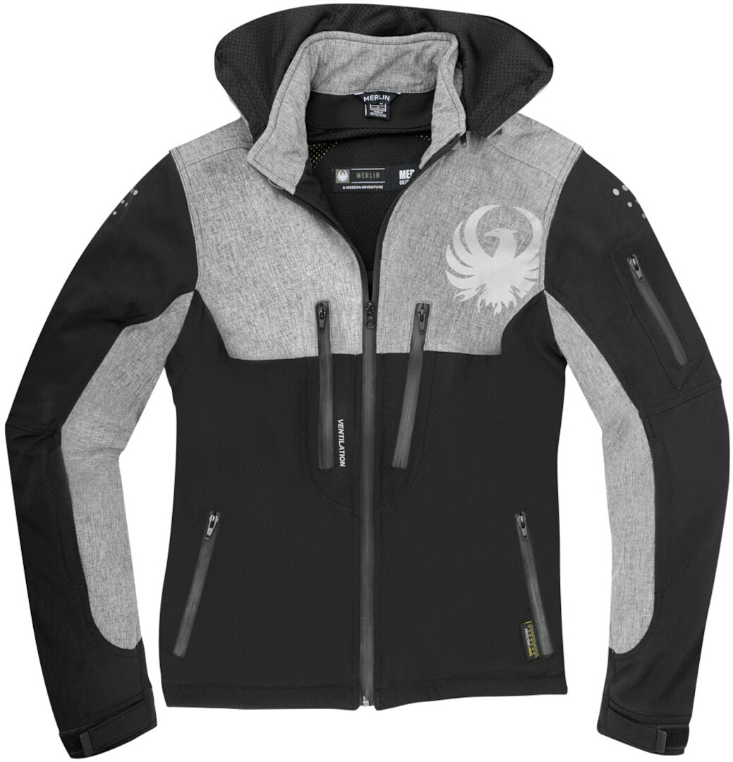 Merlin Dune Giacca Softshell nero/grigio L Figura 5