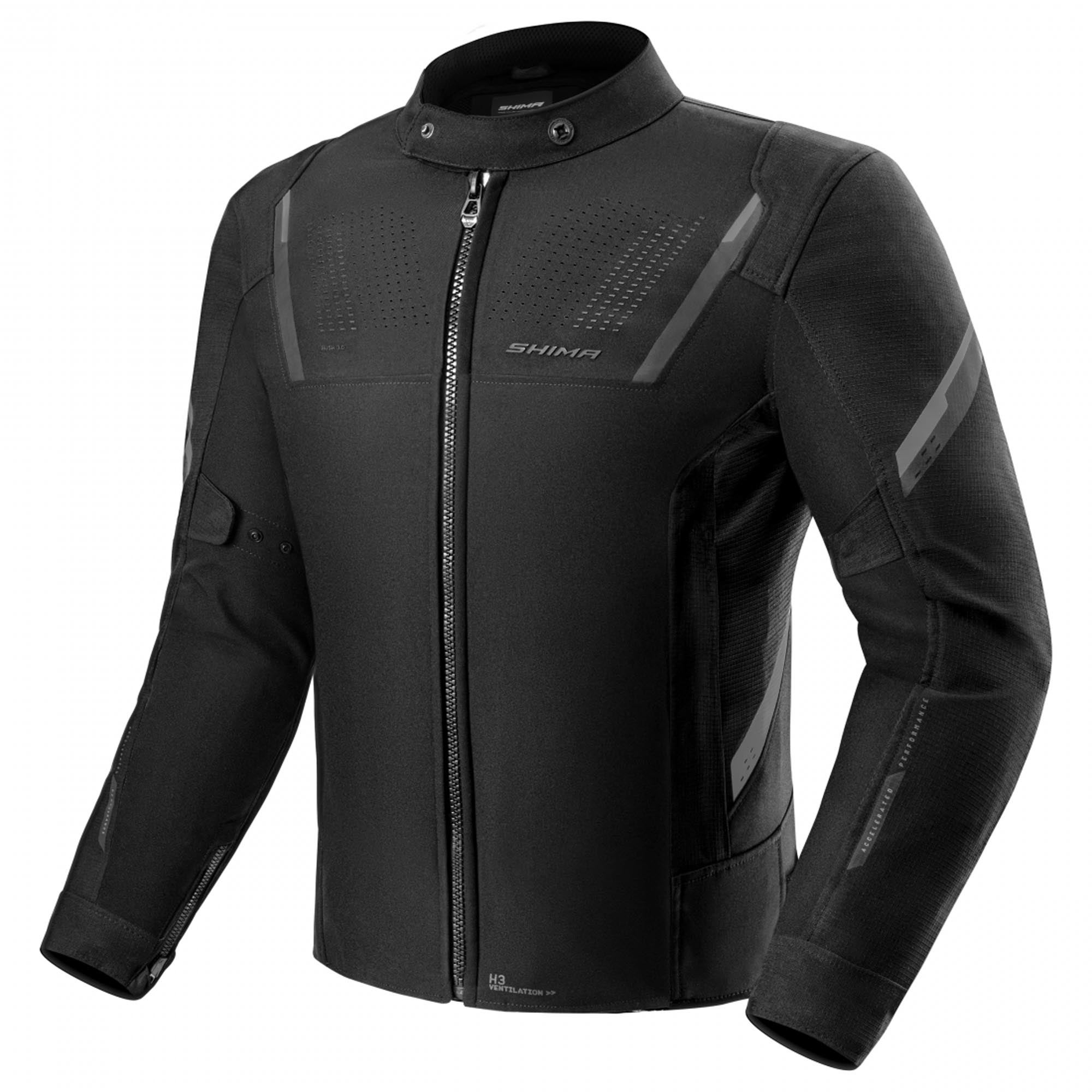 SHIMA Rush 3.0 Motorcykeltextiljacka svart M Figur 1