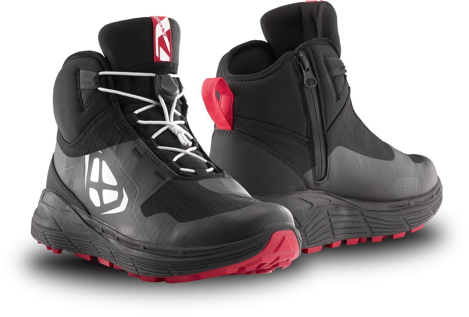 Ixon Snake WP Chaussures de moto imperméables Noir/Blanc/Rouge 43 Figure 1