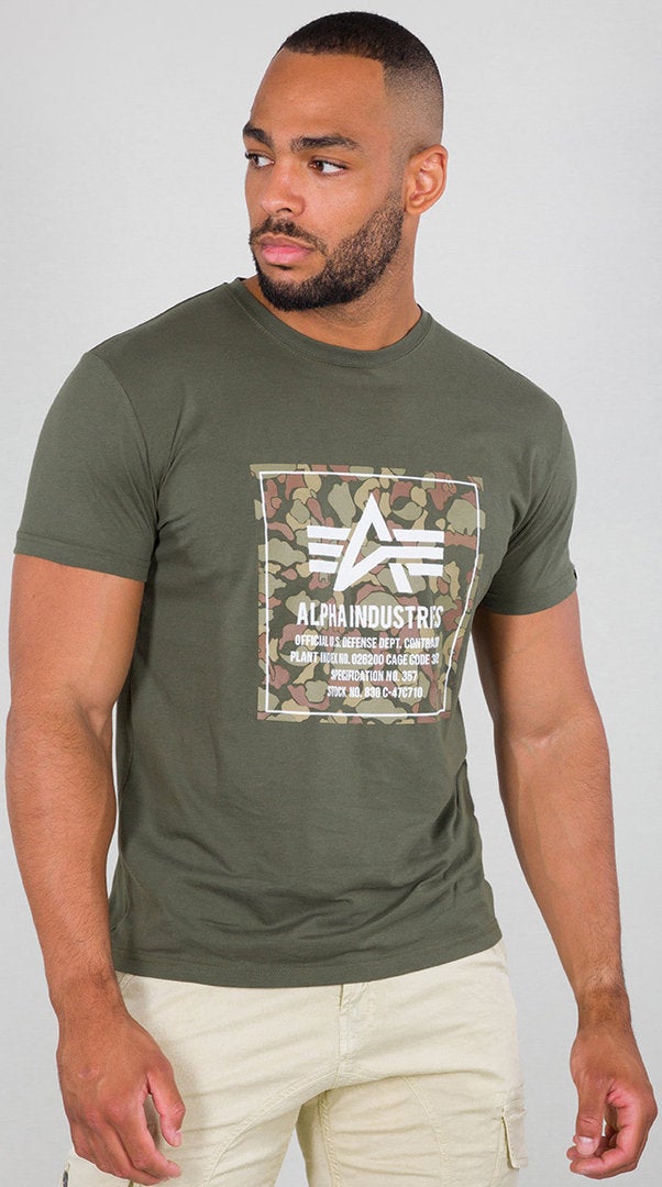 Alpha Industries Camo Block T-Shirt olive L Figure 1
