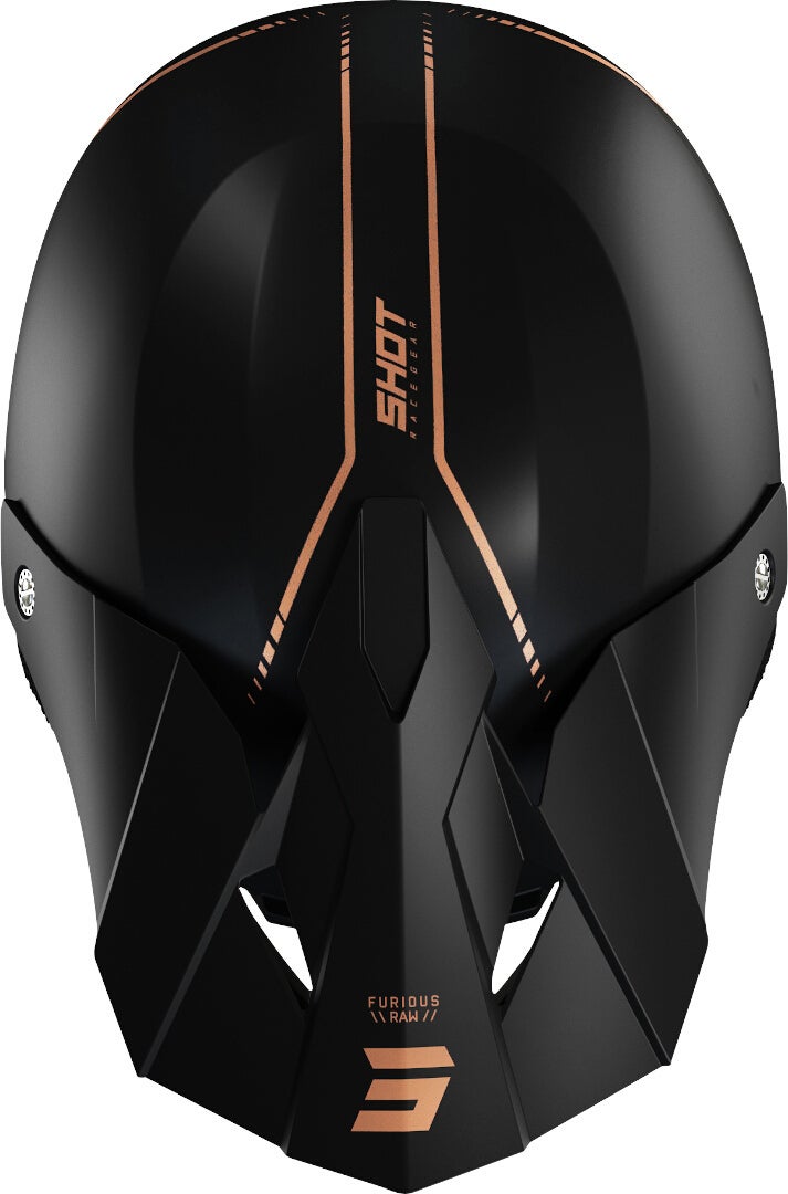 Shot Furious Draw 3.0 Motocross Helm schwarz/bronze S (55/56) Abbildung 3