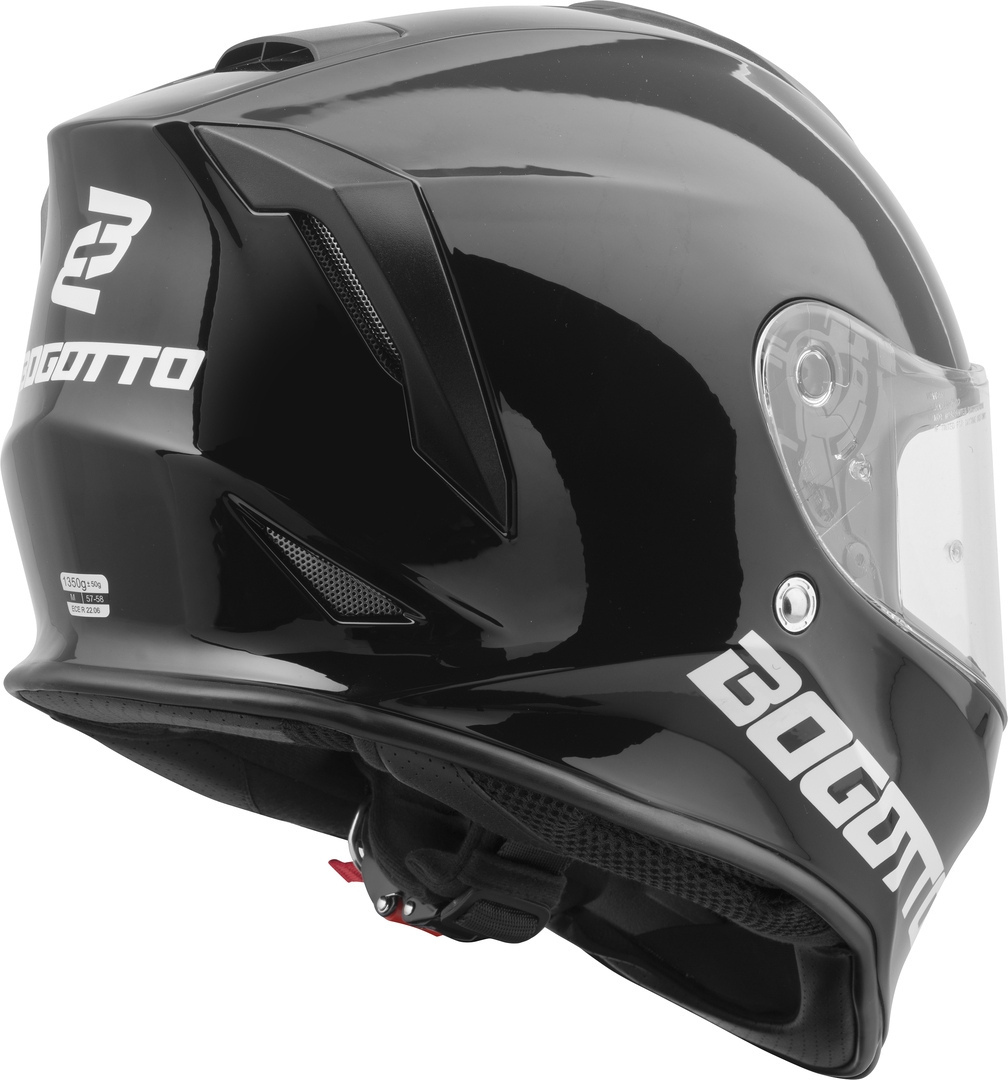 Bogotto H151 Solid Helmet black S Figure 8