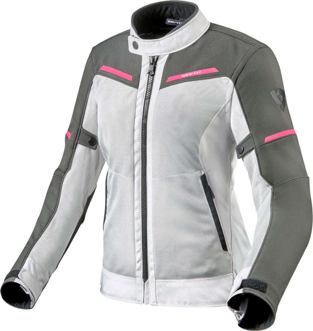 Revit Airwave 3 Dames Moto Cycle textiel jas wit/grijs 38 Figuur 1