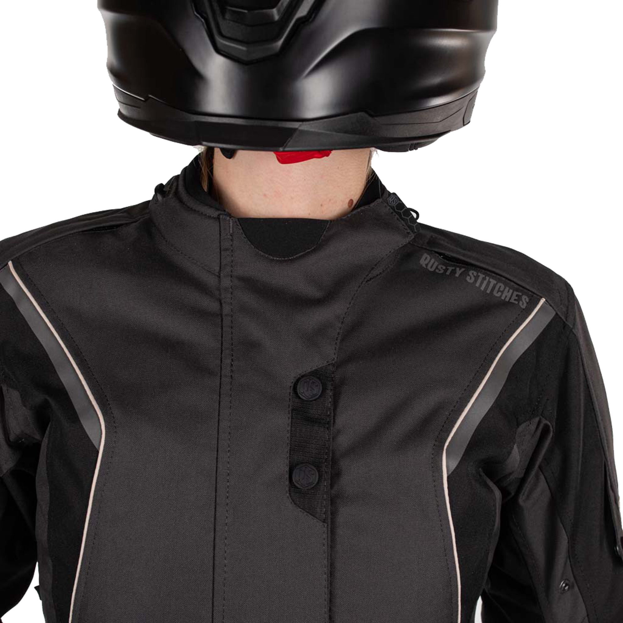 Rusty Stitches Super Leah veste imperméable pour moto féminine en texture 50 Figure 3