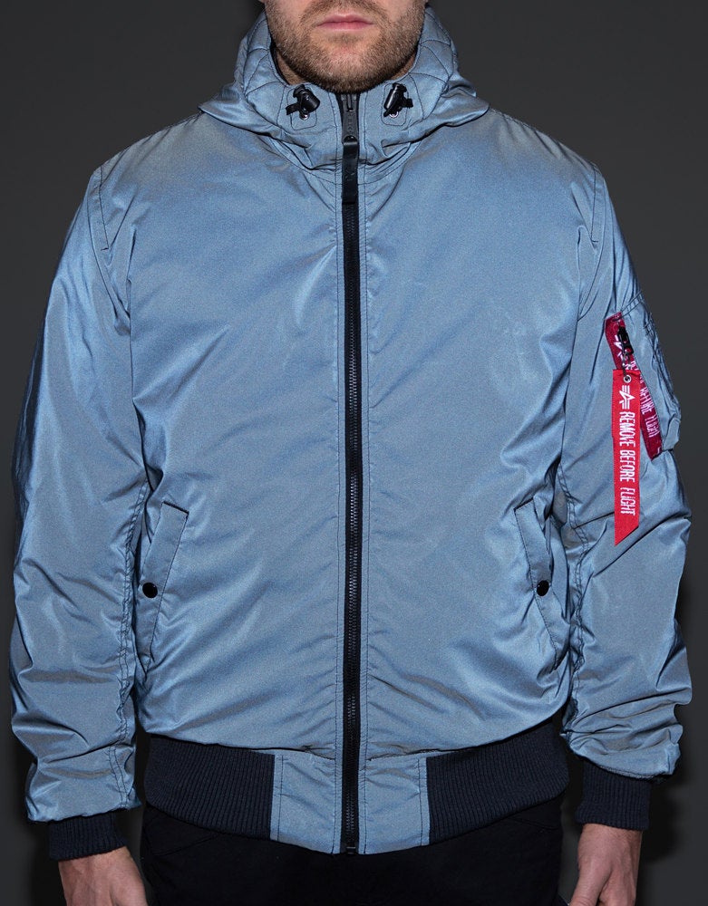 Alpha Industries MA-1 Hooded Reflective Giacca nero L Figura 2