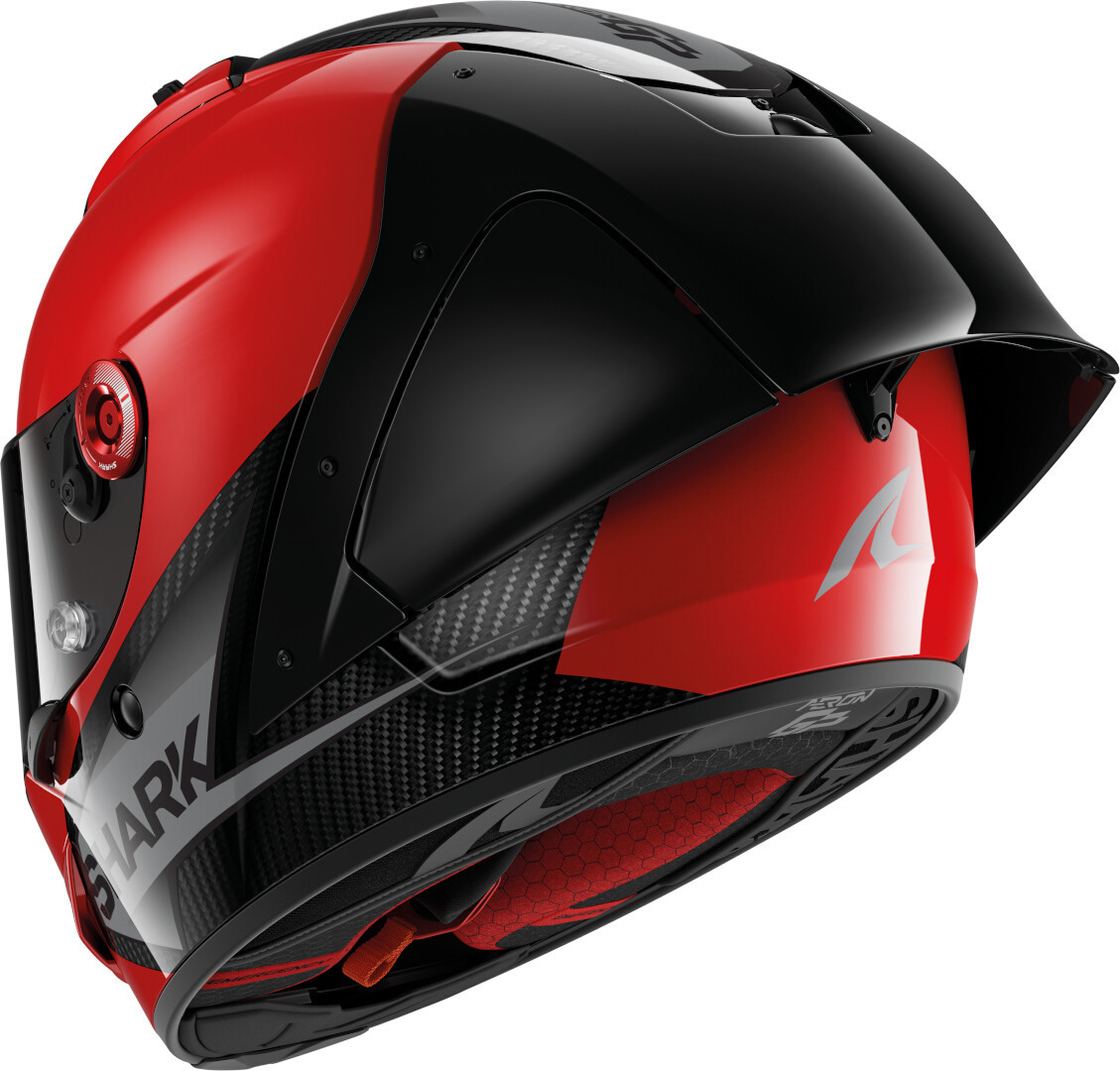 Shark Aeron GP Blank SP Helm Zwart/Rood M (57/58) Figuur 3