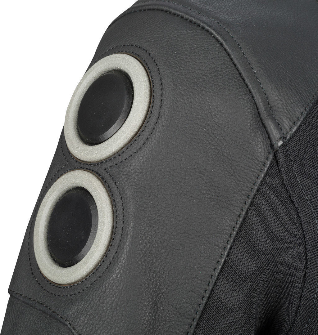 Bering Radial Motorcycle Leather/Textile Jacket black/white L Figure 4