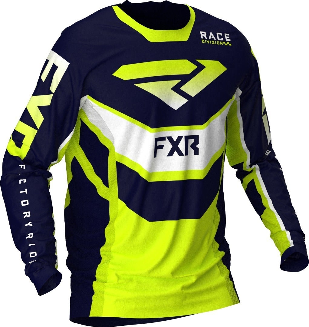 FXR Podium MX Gear Motorcross Jersey zwart/wit/groen XXL Figuur 1