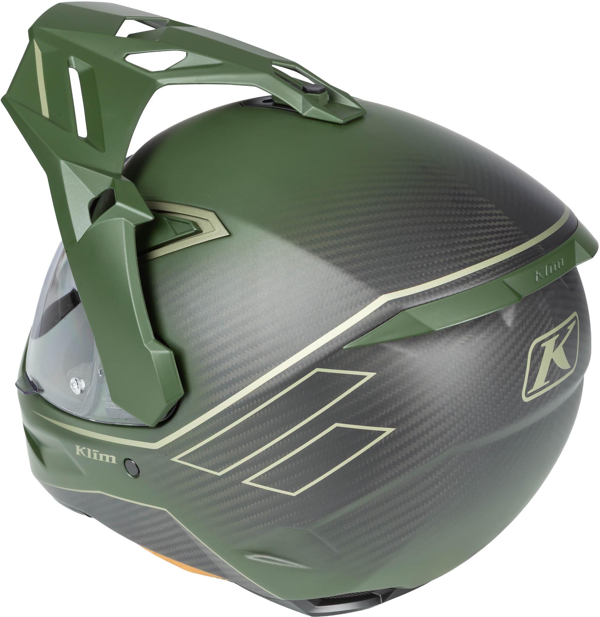 Side view of Klim X1 Alpha Graphic Carbon Enduro Helmet