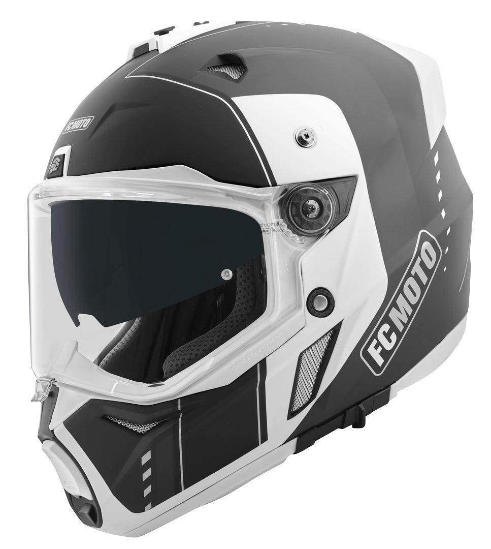 FC-Moto Merkur Pro Air Casco Enduro Bianco/nero M Figura 4