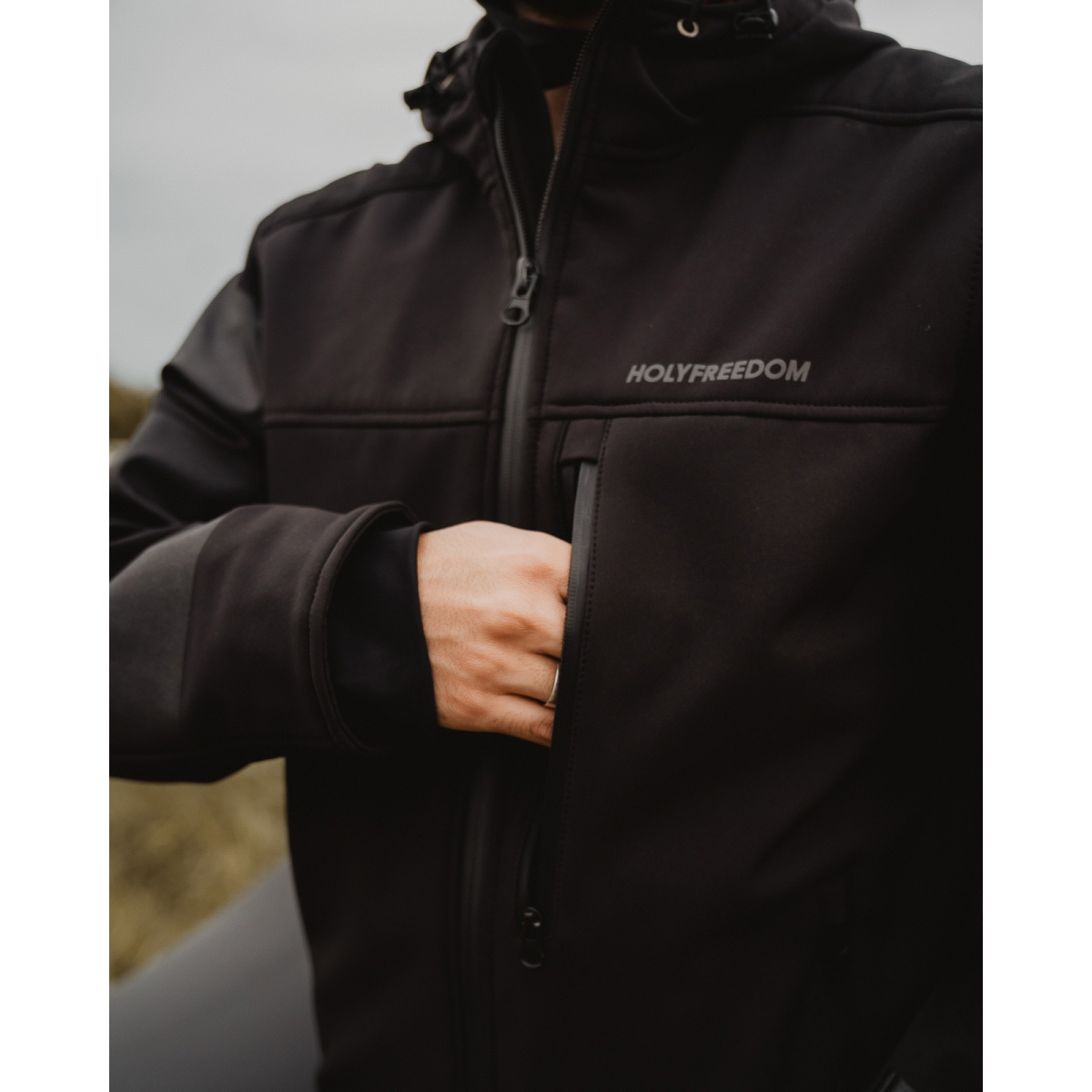HolyFreedom Prison Softshell Motorcycle Textile Jacket black M Figure 7