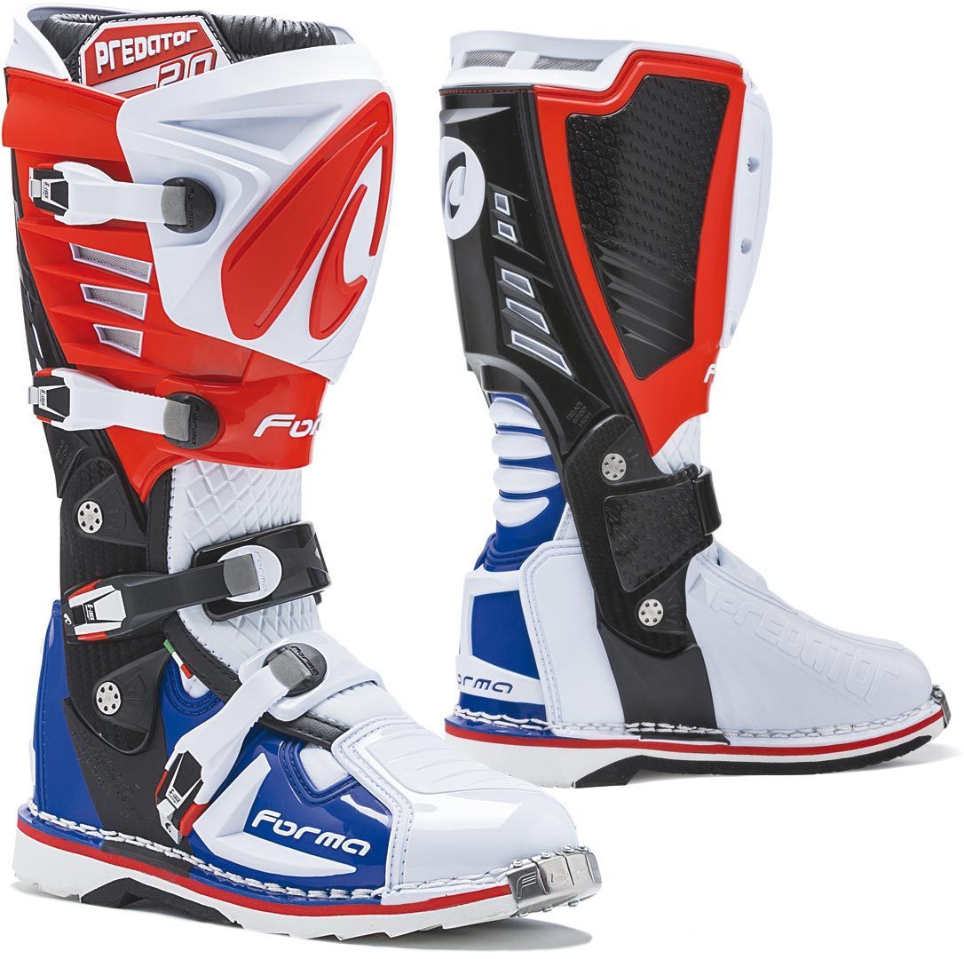 Forma Predator 2.0 Motorcross laarzen wit/rood/blauw 49 Figuur 1