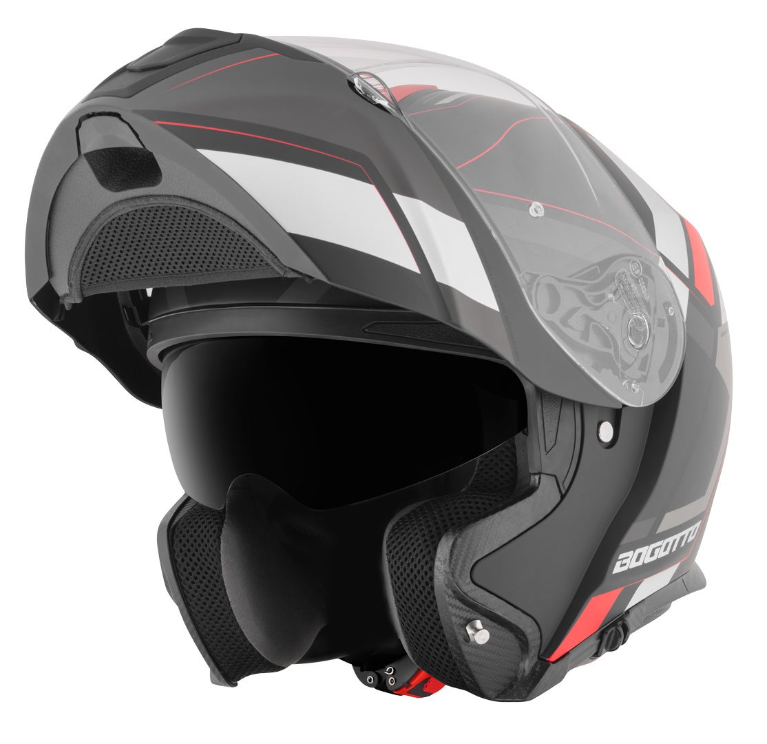 Bogotto FF403 Murata Klapphelm rot/schwarz S (55/56) Abbildung 1