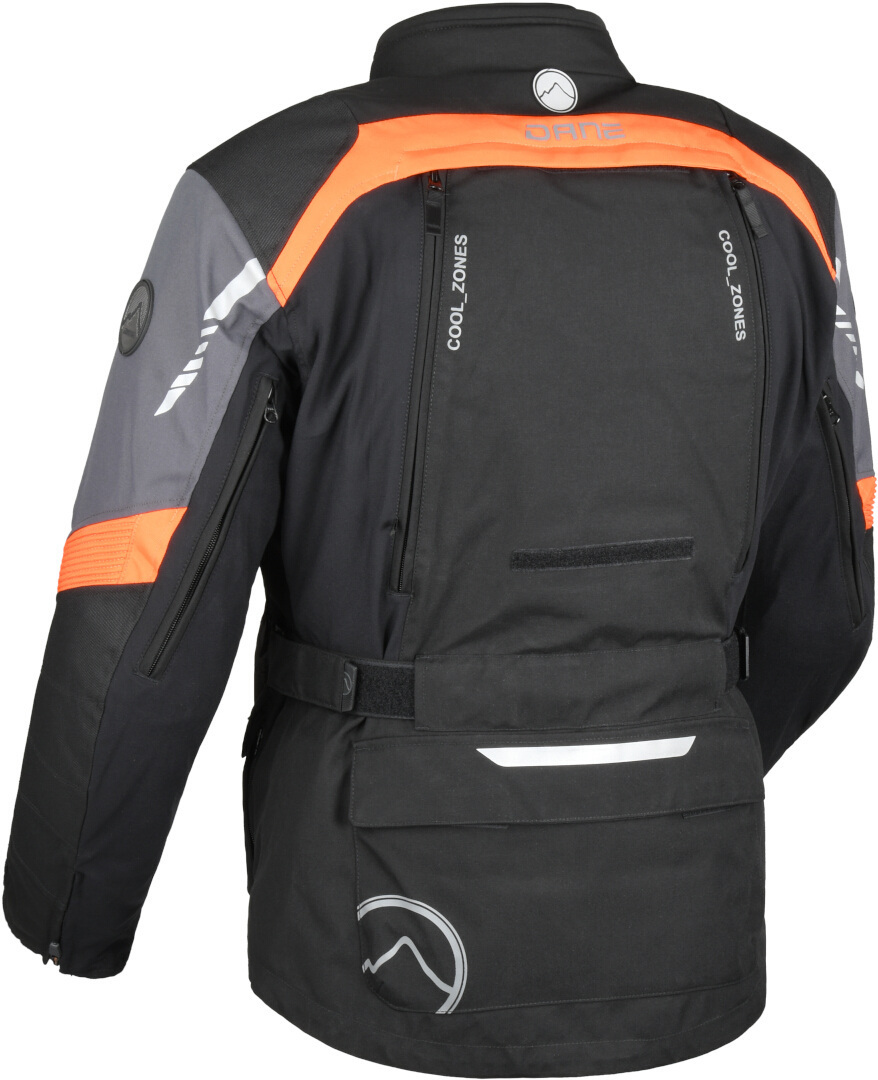 DANE Reykjavik waterproof Motorcycle Textile Jacket black/orange 56 Figure 4