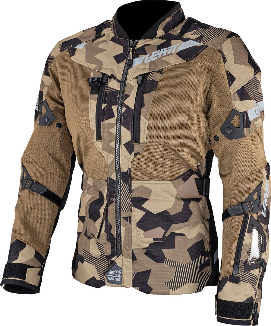 Leatt ADV FlowTour 7.5 waterproof Motorcycle Textile Jacket camouflage M Figure 1