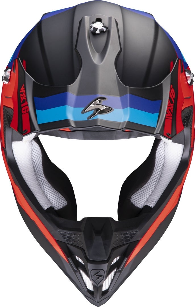 Scorpion VX-16 Evo Air Spectrum Casco Motocross nero opaco/rosso XL (61/62) Figura 3
