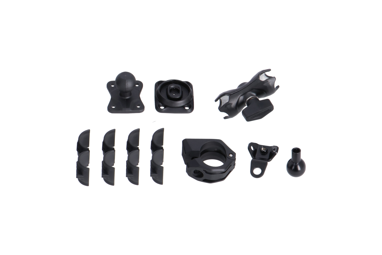 Kit de montare GPS SW-Motech Universal cu blocaj în formă de T - Include braț pentru soclu de 2", pentru filetul ghidonului/oglinzii Figura 1