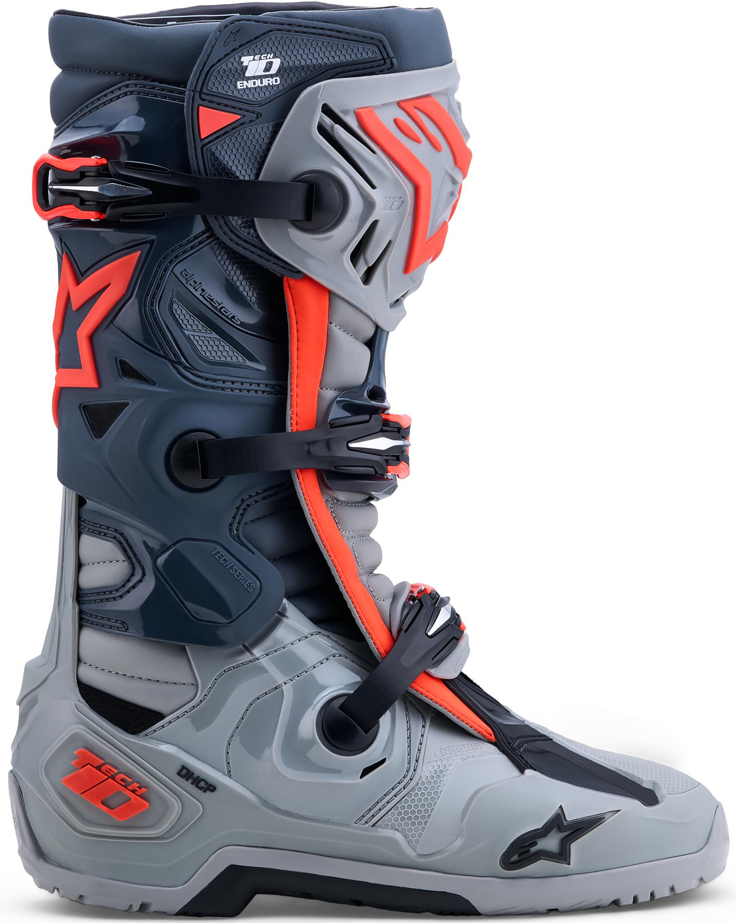 Alpinestars Tech 10 Enduro Motocross Boots grey/red 10 Figure 5